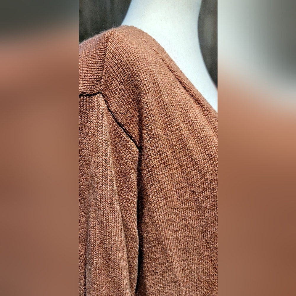 Dough & Ray Color Block Angora Cardigan – Size Large - Picture 8 of 9